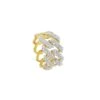 Sharp Cuban 1.12cttw Diamond Ring 10K Yellow Gold