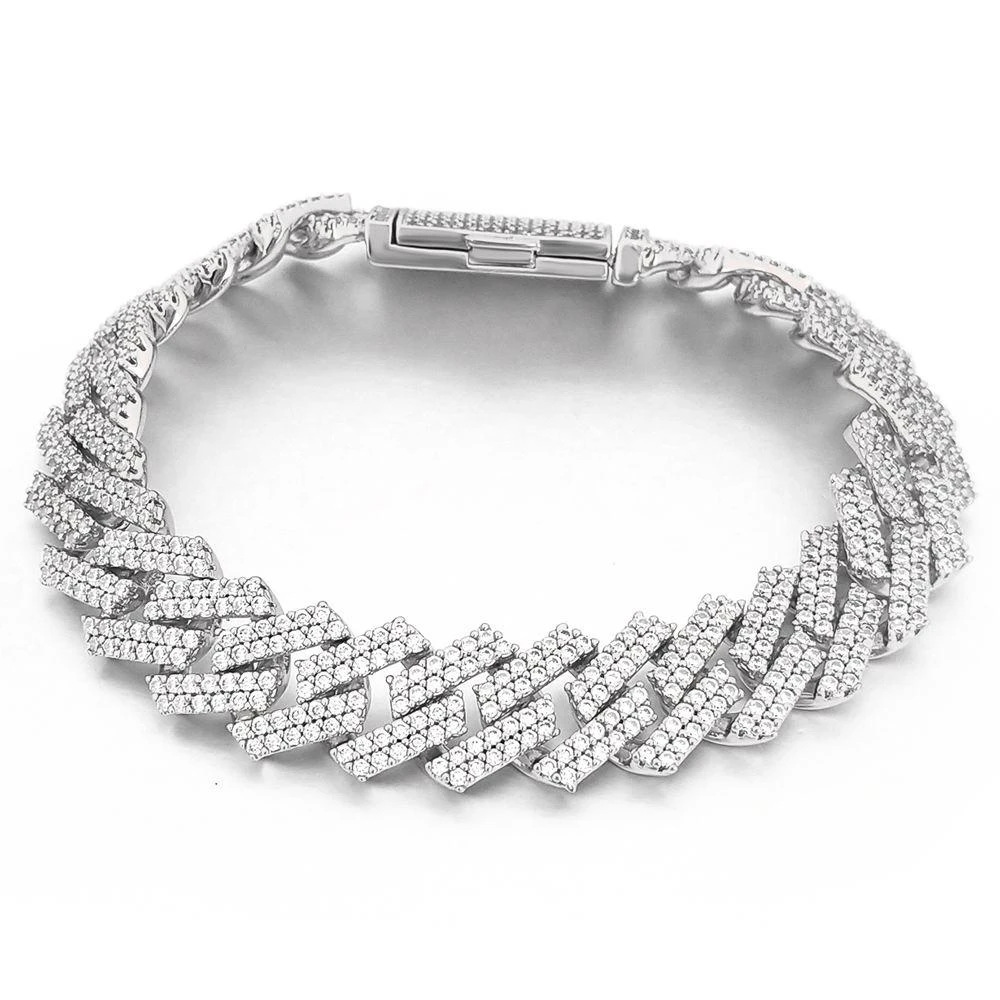 Sharp Cuban 14MM Bling Bling Bracelet 4 Sharp Cuban 14MM Bling Bling Bracelet - Image 4
