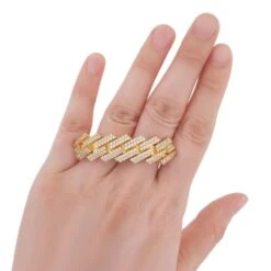 Sharp Cuban Bling Bling 2 Finger Ring 6 Sharp Cuban Bling Bling 2 Finger Ring -Wandr Jewelry Store sharp cuban bling bling 2 finger ring hiphopbling 596967