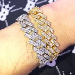 Sharp Cuban Link Hip Hop Bling Bling 14MM Bracelet -Wandr Jewelry Store sharp cuban link hip hop bling bling 14mm bracelet hiphopbling 611764