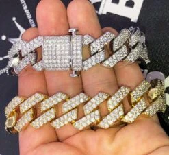 Sharp Cuban Link Hip Hop Bling Bling 20MM Bracelet -Wandr Jewelry Store sharp cuban link hip hop bling bling 20mm bracelet hiphopbling 181165