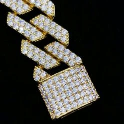 Sharp Cuban Link Hip Hop Bling Bling 20MM Bracelet -Wandr Jewelry Store sharp cuban link hip hop bling bling 20mm bracelet yellow gold 7 hiphopbling 591409