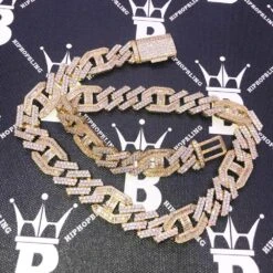Sharp Mariner Figaro Bling Bling CZ Iced Out Chain 5 Sharp Mariner Figaro Bling Bling CZ Iced Out Chain -Wandr Jewelry Store sharp mariner figaro bling bling cz iced out chain hiphopbling 164433