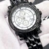 Silver Dial Classic 2.25 Carat Black Diamond Hip Hop Watch JoJino