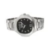 Silver Modern Fashion Metal Watch Black Dial