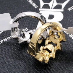 Spiked Cuban Diamond Ring 2.45cttw 10K Gold -Wandr Jewelry Store spiked cuban diamond ring 245cttw 10k gold hiphopbling 563385