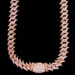 Spiked Cuban Hip Hop Bling Bling CZ Iced Out Chain -Wandr Jewelry Store spiked cuban hip hop bling bling cz iced out chain hiphopbling 992131