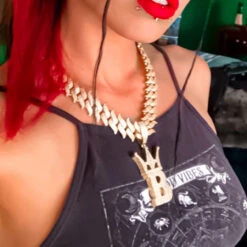 Spiked Cuban Link CZ Hip Hop Iced Out Chain