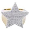 Star 1.23cttw Diamond Ring 10K Yellow Gold