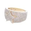 Star Pave Diamond Ring 2.35cttw 10K Gold