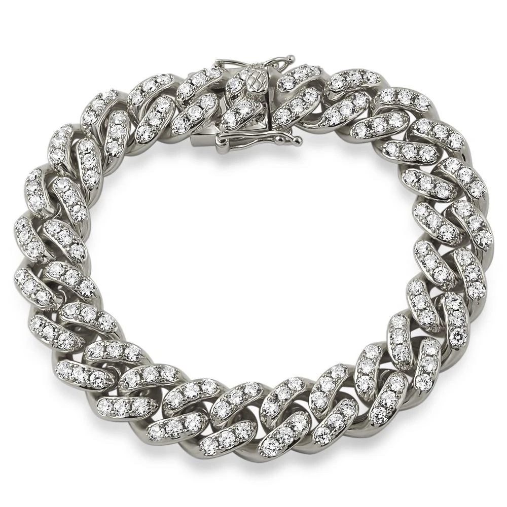 Tennis Cuban Iced Out Hip Hop Bracelet 2 Tennis Cuban Iced Out Hip Hop Bracelet - Image 2