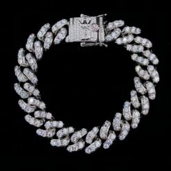 Tennis Cuban Link Hip Hop Bling Bling Bracelet 13MM -Wandr Jewelry Store tennis cuban link hip hop bling bling bracelet 13mm white gold 8 hiphopbling 272711