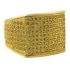 Thick Block Lemonade CZ Bling Bling Ring