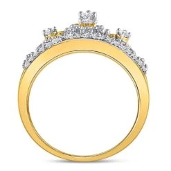 Tiara Cocktail Diamond Ring 10K Gold 6 Tiara Cocktail Diamond Ring 10K Gold -Wandr Jewelry Store tiara cocktail diamond ring 10k gold hiphopbling 583315