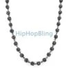 Totally Iced Out Bead Chain Black