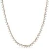 Trillion Cut CZ 4MM Bling Tennis Chain Rose Gold