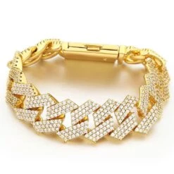 Triple Sharp Cuban 19MM Bling Bling Bracelet