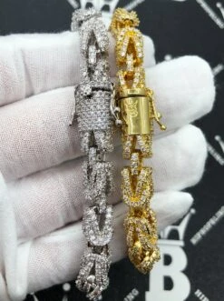 Turkish 3D Link Hip Hop Bling Bling Bracelet -Wandr Jewelry Store turkish 3d link hip hop bling bling bracelet hiphopbling 744006