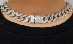 Turkish Cuban Bling Bling Chain 14MMWhite / Yellow Gold 10 Turkish Cuban Bling Bling Chain 14MMWhite / Yellow Gold -Wandr Jewelry Store turkish cuban bling bling chain 14mm white yellow gold hiphopbling 832690