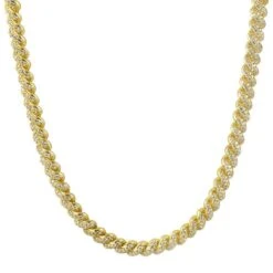 Twisted Rope CZ Bling Bling Iced Out Chain