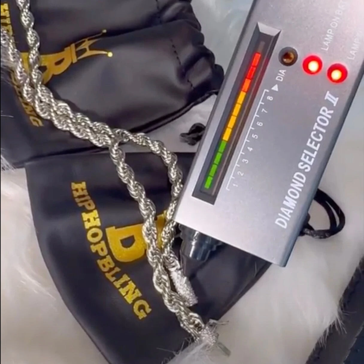 VVS Moissanite French Rope Bracelet Steel / .925 Silver 4 VVS Moissanite French Rope Bracelet Steel / .925 Silver - Image 4