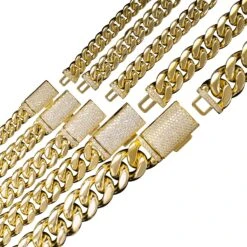 VVS Moissanite Miami Cuban Bracelet Steel / .925 Silver -Wandr Jewelry Store vvs moissanite miami cuban bracelet steel 925 silver hiphopbling 849943