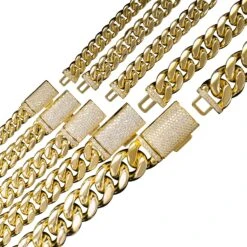 VVS Moissanite Miami Cuban Chain Steel / .925 Silver -Wandr Jewelry Store vvs moissanite miami cuban chain steel 925 silver hiphopbling 134776