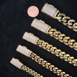 VVS Moissanite Miami Cuban Chain Steel / .925 Silver -Wandr Jewelry Store vvs moissanite miami cuban chain steel 925 silver hiphopbling 496165