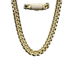 VVS Moissanite Miami Cuban Chain Steel / .925 Silver -Wandr Jewelry Store vvs moissanite miami cuban chain steel 925 silver hiphopbling 512791