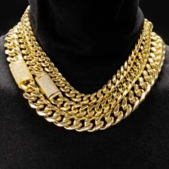 VVS Moissanite Miami Cuban Chain Steel / .925 Silver