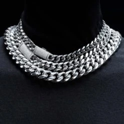 VVS Moissanite Miami Cuban Chain Steel / .925 Silver -Wandr Jewelry Store vvs moissanite miami cuban chain steel 925 silver hiphopbling 885226