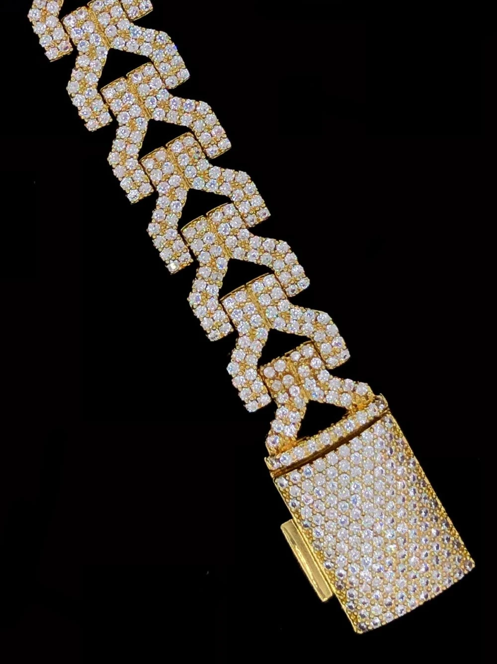 Y-Link CZ Iced Out Hip Hop Bling Bracelet 3 Y-Link CZ Iced Out Hip Hop Bling Bracelet - Image 3