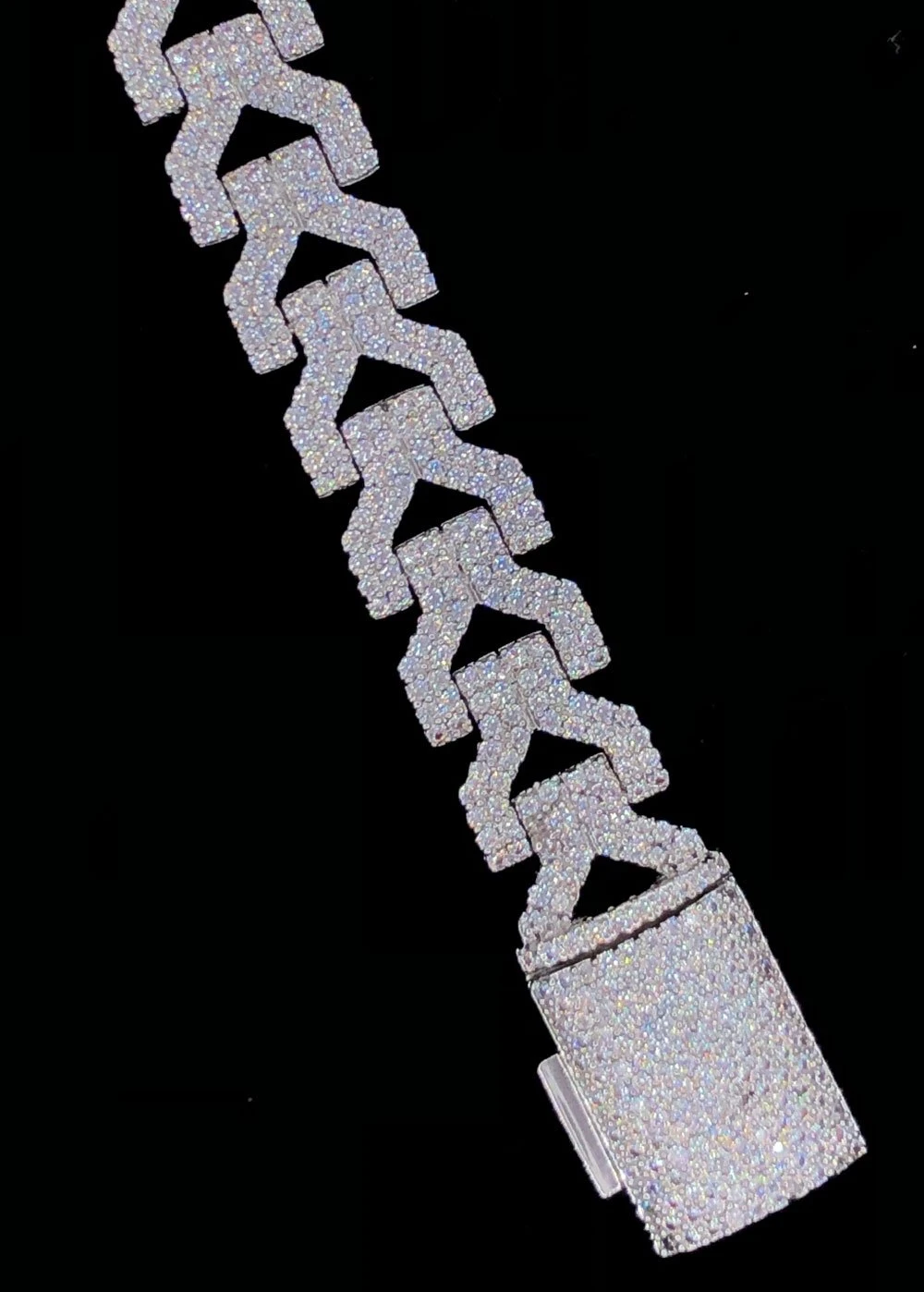 Y-Link CZ Iced Out Hip Hop Bling Bracelet 4 Y-Link CZ Iced Out Hip Hop Bling Bracelet - Image 4